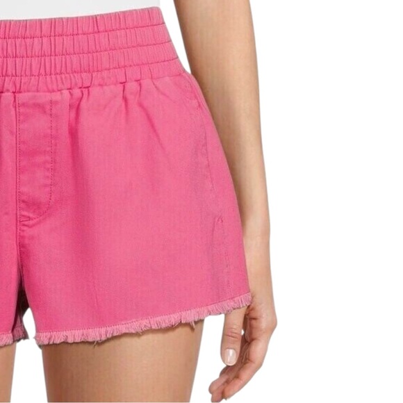 No Boundaries Juniors Women’s High Waist Pink Shorts - Picture 3 of 8